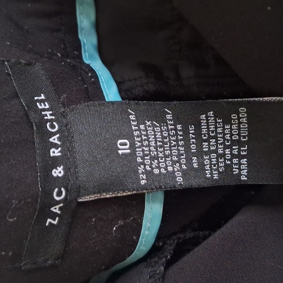 Zac&Rachel Black Women's Trousers Size 10 - Picture 6 of 6